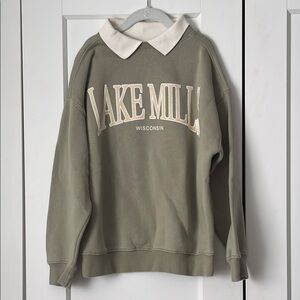 Zara Girls Lake Mills Wisconsin Green Sweater